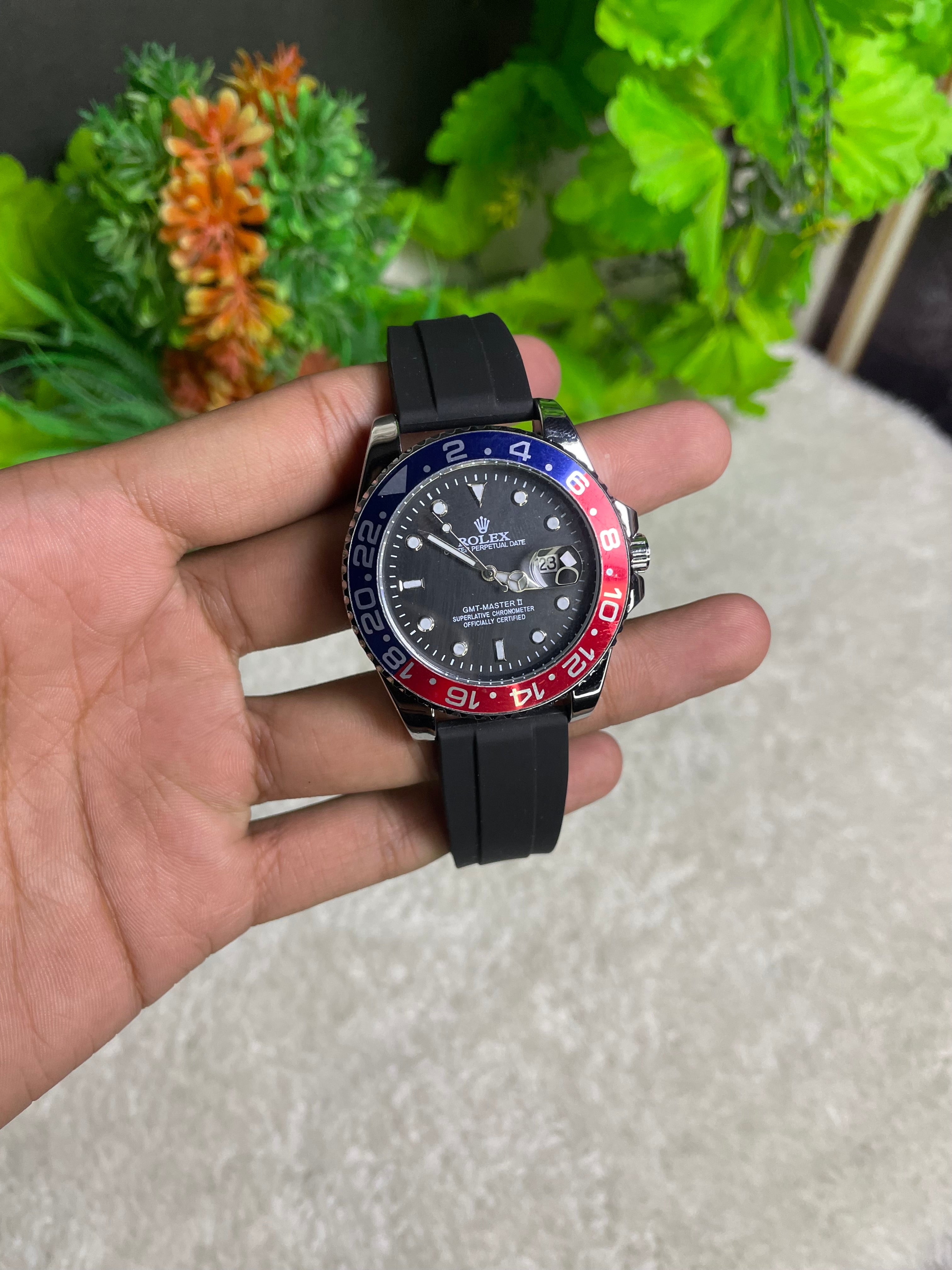 Rolex Gmt in Strap- Rotating Bezel