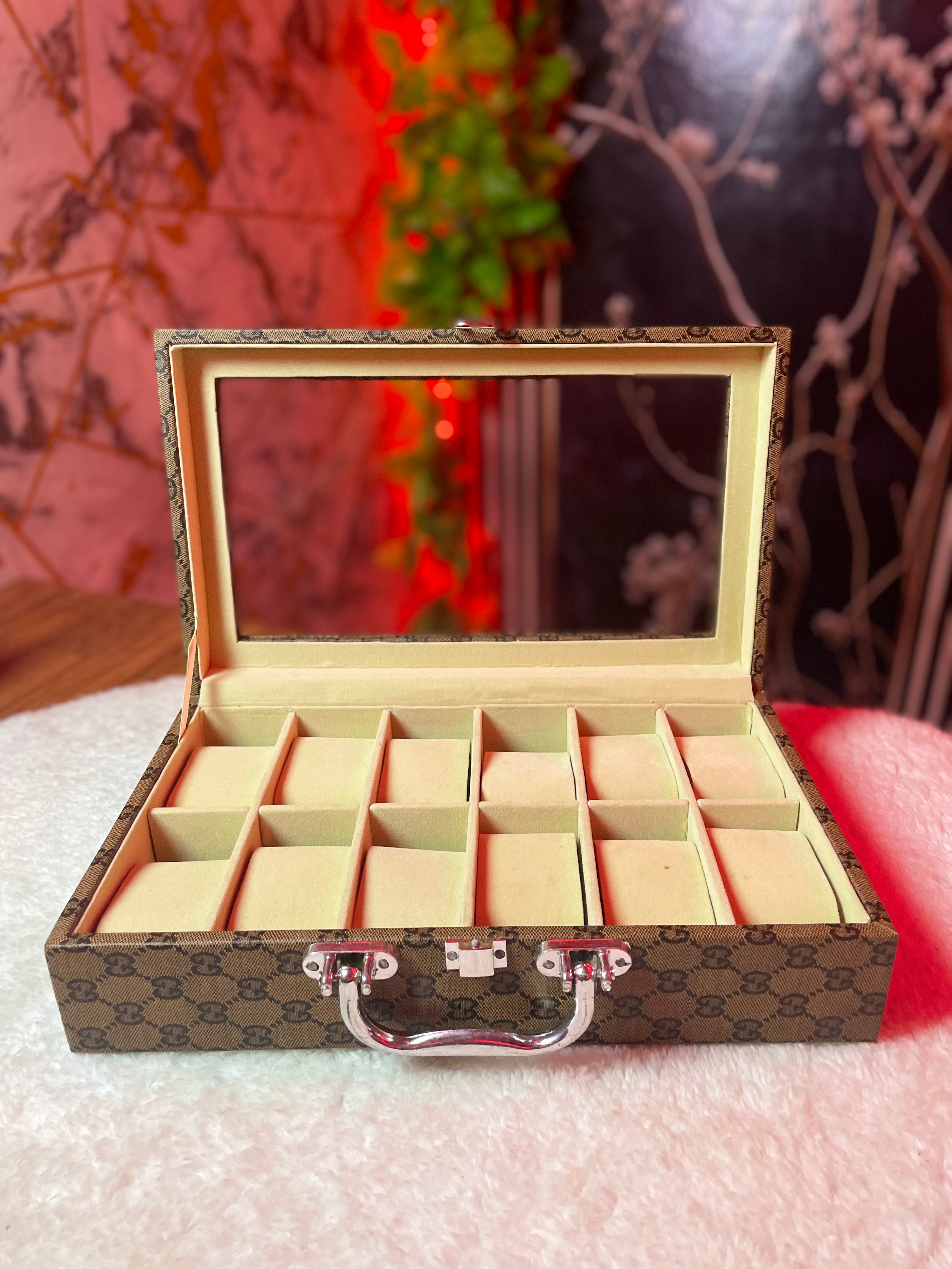 12 Slots Watch Box