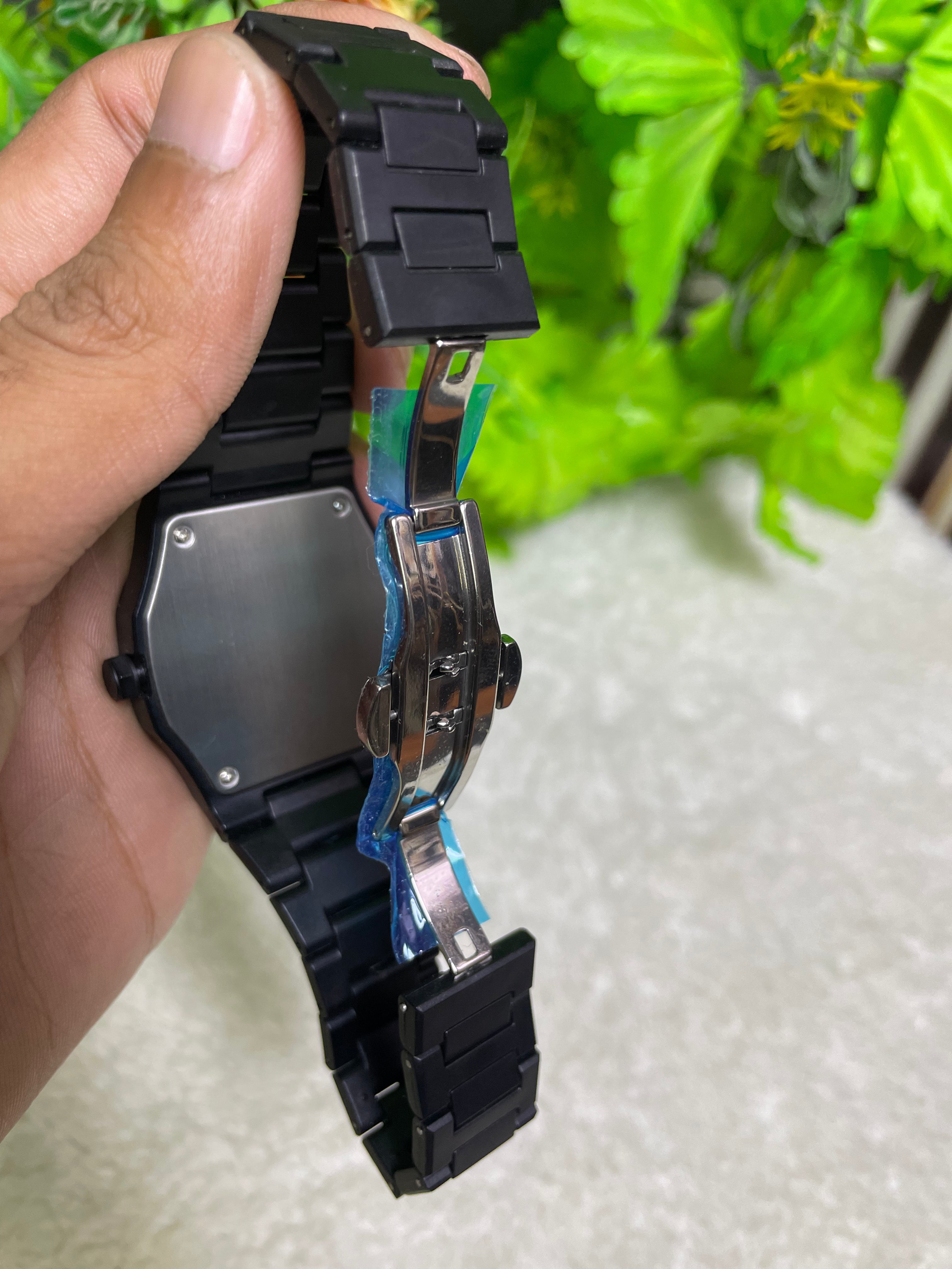 Black Aura- Marble Dial - Fiber Material