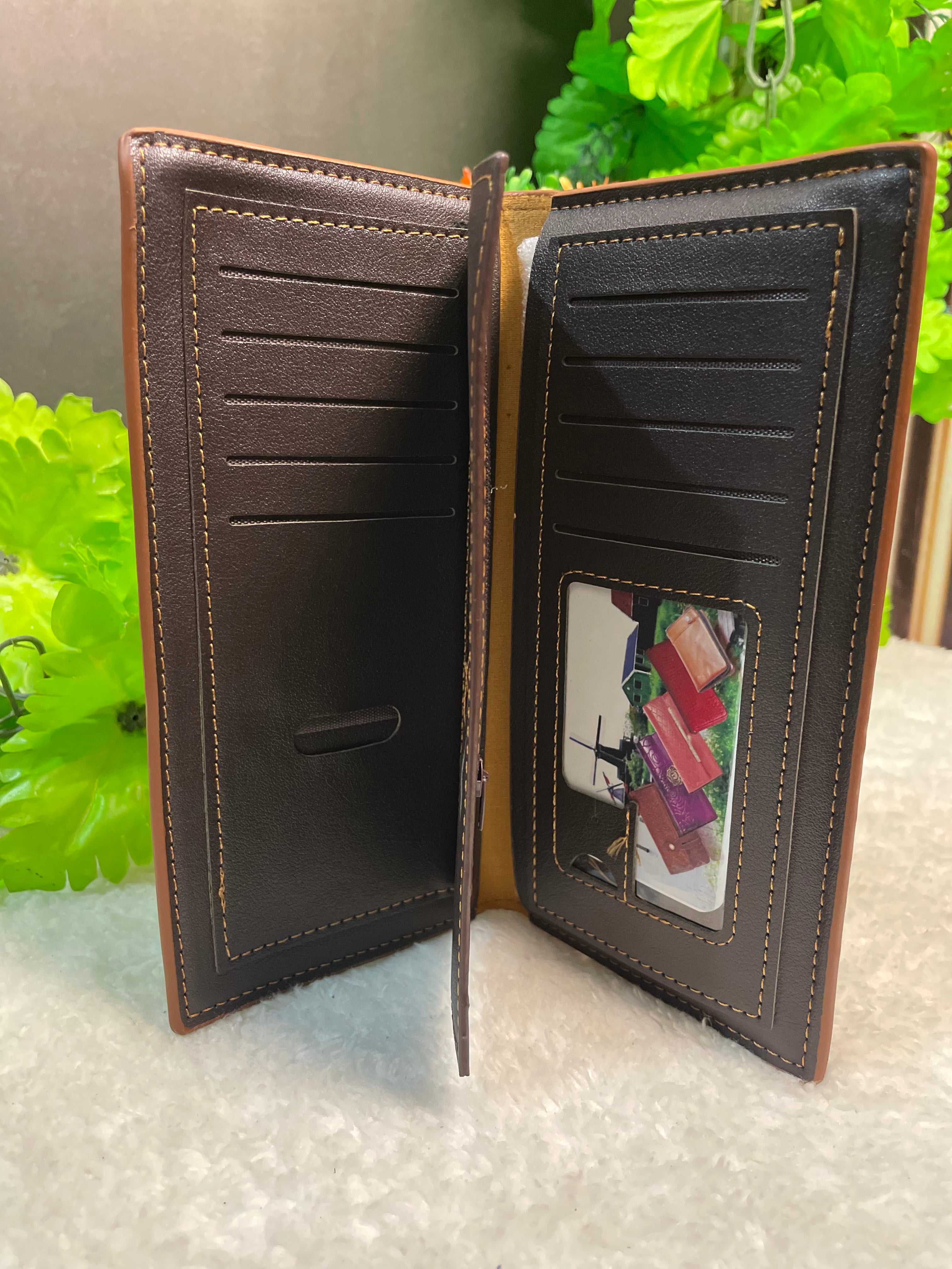 Leather Long Wallet for men