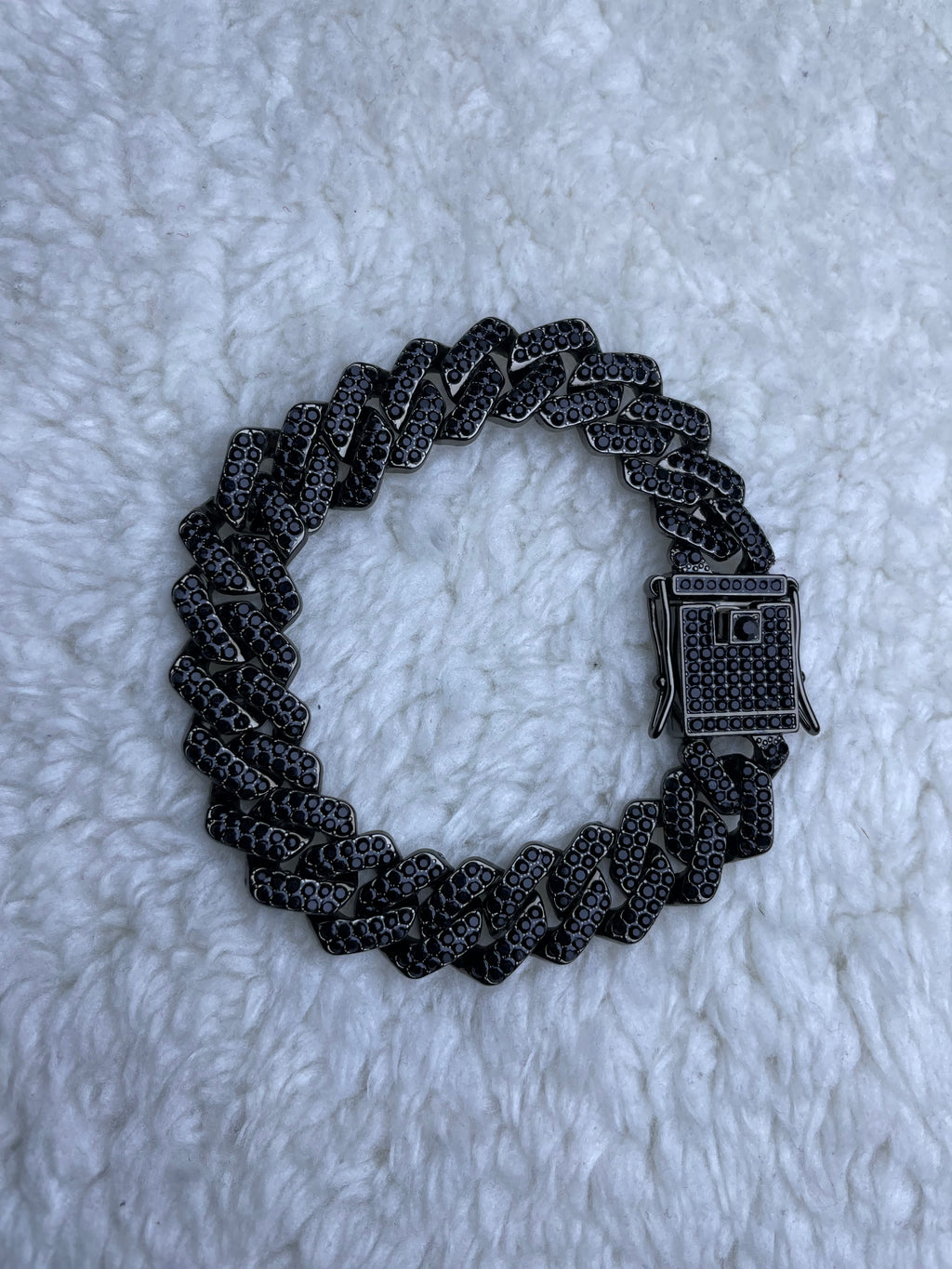 Black Iced Out Cuban Bracelet