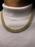 Golden Iced Out Cuban Chain